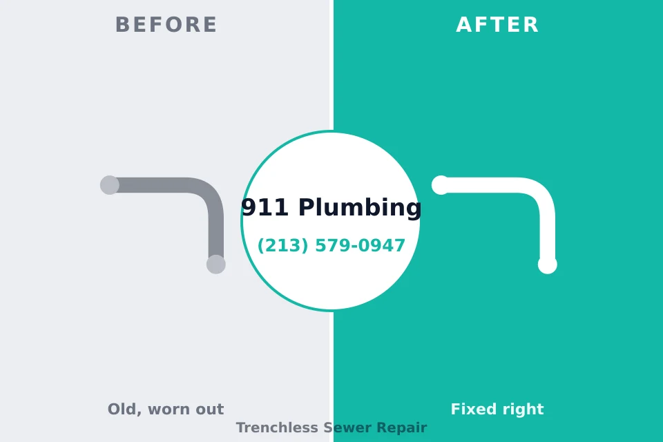 Before and after: plumbing repair Villa Grove, IL